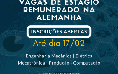 Edital para estágio remunerado na Alemanha com inscrições até 17/02